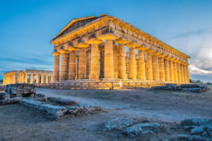 The,Second,Temple,Of,Hera,In,Paestum,,Southern,Italy.,The